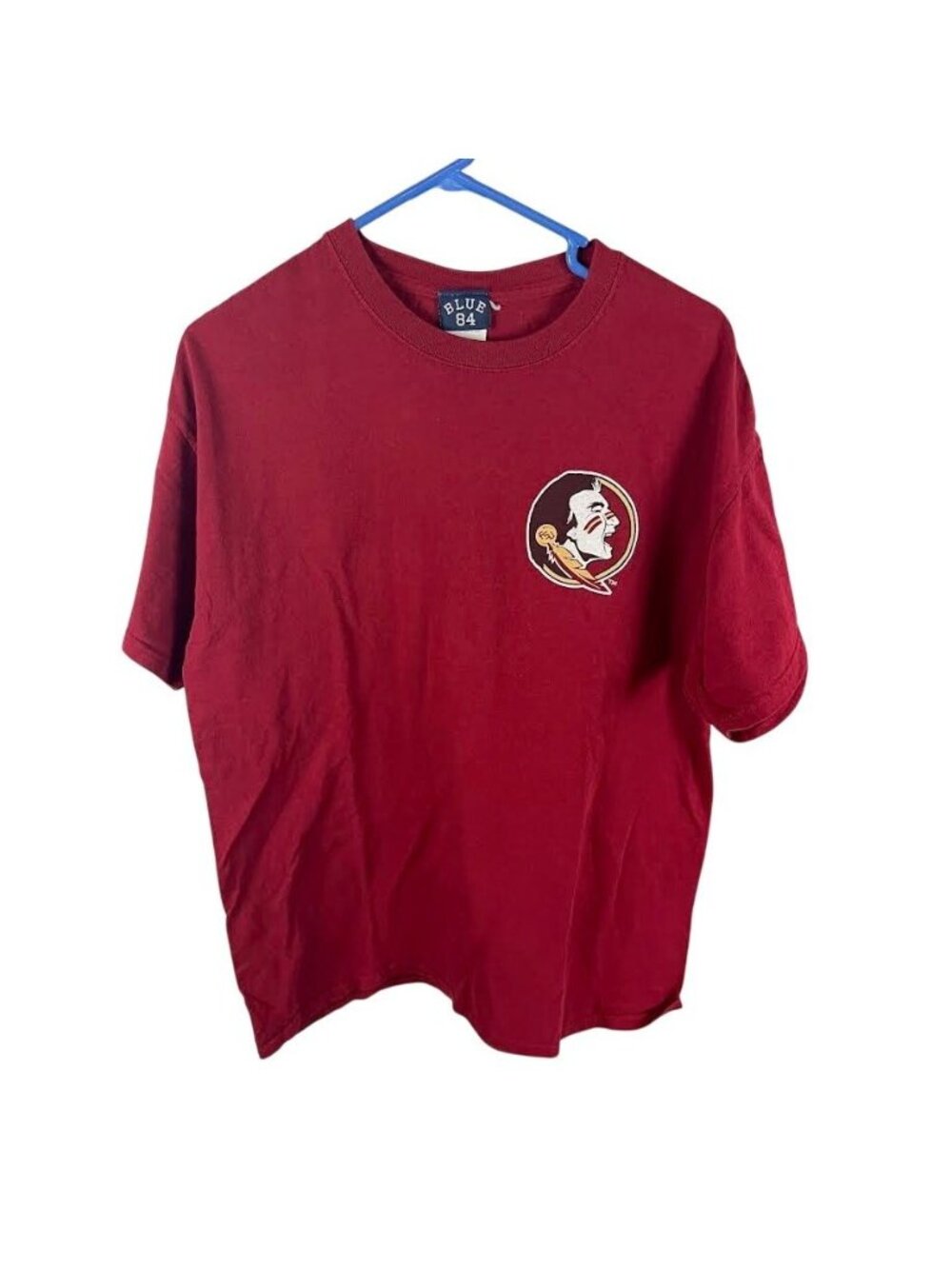 Blue 84 Mens Seminoles Parents Weekend Graphic Tee Red Large Short Sleeve (C2/2)